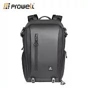 Prowell 26L大容量多功能專業攝影後背包 2機多鏡內部自由收納 網紅創作者攝影器材包 WIN-23398 黑色