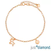 【Just Diamond】幸運獨角獸 18K玫瑰金手鍊(網路限定)