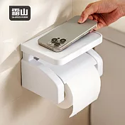 【日本霜山】免鑽釘壁掛吸盤式捲筒面紙架