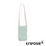 tripose LIGHTMOOD微皺尼龍輕巧斜背護照包 薄荷綠
