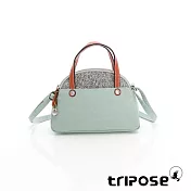 tripose 漫遊系列岩紋迷你斜背貝殼包 薄荷綠