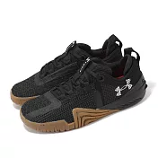 Under Armour 訓練鞋 W Tribase Reign 6 女鞋 黑 棕 膠底 緩衝 支撐 重訓 健身 運動鞋 UA 3027342001 25.5cm BLACK/GREY