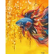 【玲廊滿藝】曾啟文-堅毅不屈 悠遊黃金雨60x50cm