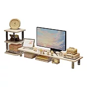 Cooyee 三層置物架(25*25cm) 置物櫃 書架 收納架 -原木色