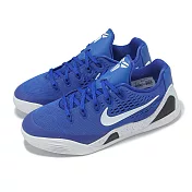 Nike 籃球鞋 Kobe IX Low EM GS 大童 女鞋 藍 白 曼巴 運動鞋 FV3607-400 24.5cm GAME ROYAL/WHITE