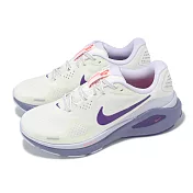 Nike 慢跑鞋 Wmns Structure 26 女鞋 白 紫 緩震 運動鞋 HJ1101-102 23.5cm WHITE/PURPLE