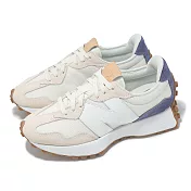 New Balance 休閒鞋 327 女鞋 白 藍 拼接 膠底 復古 麂皮 NB 運動鞋 WS327RD-B 22cm LINEN/DREAM STATE