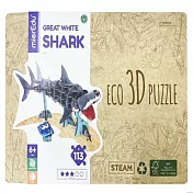 澳洲 mieredu 3D立體拼圖系列/CEO環保版/ 大白鯊