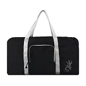 agnes b. 銀槓蜥蜴輕便旅行袋 黑