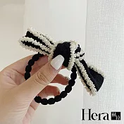 【Hera 赫拉】輕熟女珍珠蝴蝶結氣質髮圈 HRA64 白色