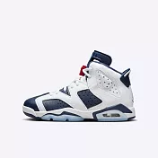 Nike Air Jordan 6 Retro GS [384665-164] 大童 運動休閒鞋 復古鞋 AJ6 白深藍