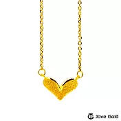 JoveGold漾金飾 美人心黃金項鍊
