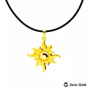 JoveGold漾金飾 沐浴陽光下黃金墜子  送白鋼項鍊