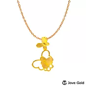 JoveGold漾金飾 心情花園黃金墜子  送玫瑰鋼項鍊