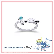 STORY故事銀飾- Sanrio學院Mix系列-Cinnamoroll大耳狗晶鑽純銀戒指 國際圍#9