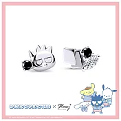STORY 故事銀飾-Sanrio學院Mix系列-Bad Badtz-maru酷企鵝晶鑽純銀耳環 針式