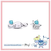 STORY故事銀飾- Sanrio學院Mix系列-Cinnamoroll大耳狗晶鑽純銀耳環 針式