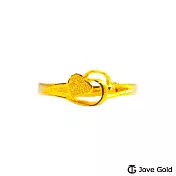 JoveGold漾金飾 相親相愛黃金戒指