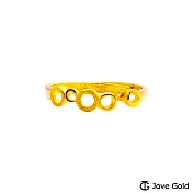 JoveGold漾金飾 光影之間黃金戒指