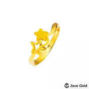 JoveGold漾金飾 小星願黃金戒指