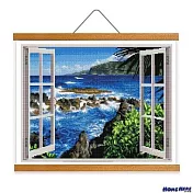 [HOMEHERE] DIY鑽石畫／海擁窗扉 掛軸無框版