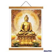 [HOMEHERE] DIY鑽石畫／如來佛祖 蓮花座 掛軸無框版