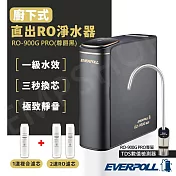 送禾聯14吋DC風扇【愛科EVERPOLL】廚下式直出RO淨水器 RO-900G PRO (尊爵黑) 含安裝