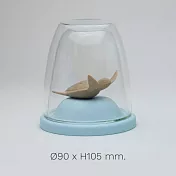 QUALY 雙層附蓋玻璃杯 (海龜)