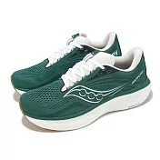Saucony 慢跑鞋 Ride 18 男鞋 綠 白 緩衝 回彈 運動鞋 索康尼 S21000203 25cm PINE/WHITE