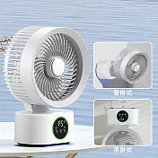 【APEX】極涼 Smart DC 空氣循環扇  USB 直插款風扇_無內鍵電池(DC風扇  桌上風扇  節能扇 渦流空氣循環扇 桌扇  USB風扇 靜音循環扇) 白色