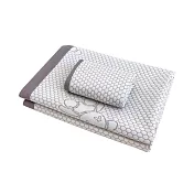 涼感豆豆冰絲提花床墊 兩種尺寸同一價格 附同款枕頭套(床蓆/床墊/涼感床墊/涼感枕頭) 冰豆灰-雙人