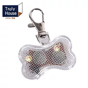 【Truly House】寵物遛狗LED發光吊墜 防走失 發光項圈 骨頭造型 夜間遛狗