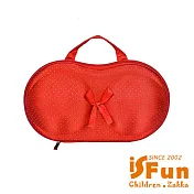 【iSFun】加厚網狀 防撞內衣收納盒 金點紅底