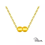 【Prisme Gold】金選百搭黃金項鍊 多款任選 (金重0.02錢±0.01) 簡約雙珠