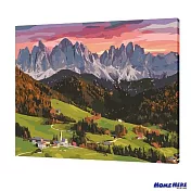 [HOMEHERE] DIY數字油畫/ 多洛米蒂山脈 晚霞