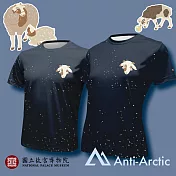 【Anti-Arctic】|短袖T恤 故宮聯名系列 咩咩親子趣 大人 S 藍黑色
