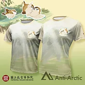 【Anti-Arctic】|短袖T恤 故宮聯名系列 嘰嘰喳喳的午後 大人 S 黃綠色