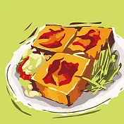 ArtLife藝術生活【DR070】瘋夜市_臭豆腐_DIY 數字 油畫 彩繪