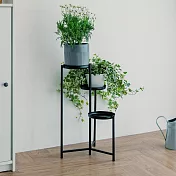 【H&R 安室家】3層陽臺盆栽園藝架 花盆架 BM23(花盆/收納架/置物架/園藝花架/盆栽)