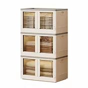 IDEA-家用大容量三層雙開門折疊收納箱