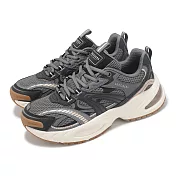 Skechers 休閒鞋 Uno Ryze-Scale UP 女鞋 灰 氣墊 老爹鞋 復古 舒華代言款 無小卡 177606CCBK 22.5cm CHARCOAL/BLACK