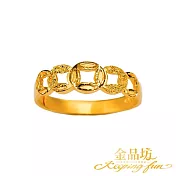 【金品坊】黃金戒指發財古錢戒指