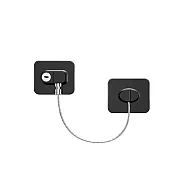 【iSFun】鑰匙防護 多功能不鏽鋼防盜安全鎖限位鎖/黑 黑色