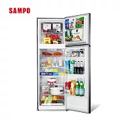 【SAMPO聲寶】250公升變頻雙門Ag銀離子抑菌脫臭鋼板冰箱 SR-M25D ✔基本安裝✔舊機回收