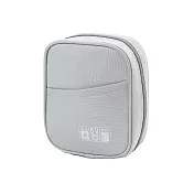 【iSFun】大容量便攜 鋪棉防撞3C包化妝品收納包/灰綠 灰綠色