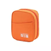 【iSFun】大容量便攜 鋪棉防撞3C包化妝品收納包/橘色 橘子