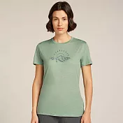 【紐西蘭Icebreaker】女 Tech Lite 圓領短袖上衣(旭日初昇)-150 XS 薄荷綠