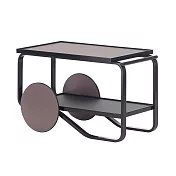 Artek Tea Trolley 901 雙層黑輪茶几 （全深黑）