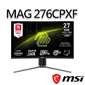 msi微星 MAG 276CPXF 27吋 曲面電競螢幕 (27＂/1920x1080/16:9/280Hz/VA/曲面)