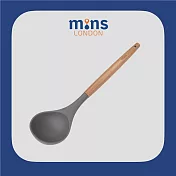 Mins London 耐熱矽膠湯勺 木紋